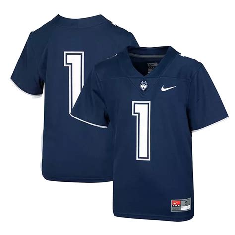 Youth Nike #1 Navy UConn Huskies 1st Armored Division Old Ironsides ...