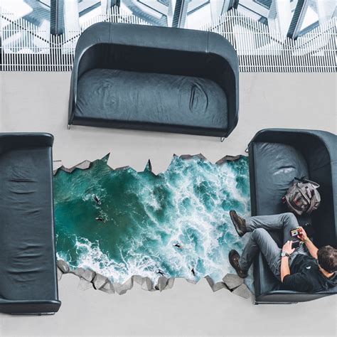 Ocean Floor Decal 3D - 3d Wallpaper - 3d Floor Decals - 3d Printed - 3d ...