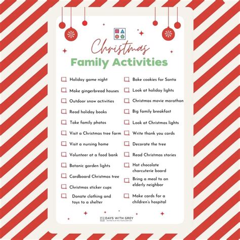 30 Family Activities on Christmas Break - Days With Grey