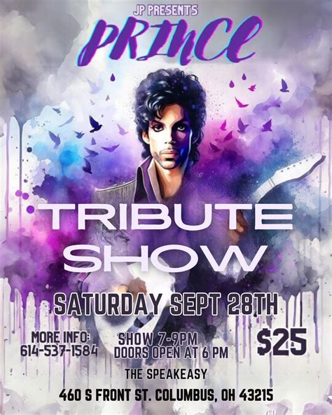 PRINCE TRIBUTE SHOW, The Speakeasy, Indianapolis, 28 September 2024 ...