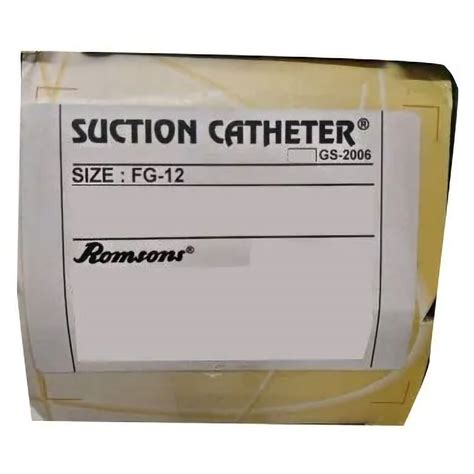 Romsons Suction Catheter 12FG | Uses, Side Effects, Price | Apollo Pharmacy