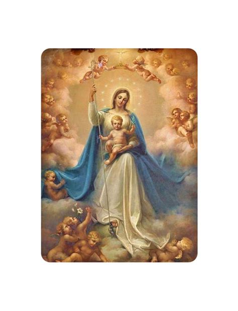 Buy LUREME Mother Mary and Baby Jesus Picture with Magnet Backing for ...
