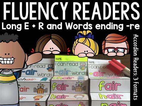 PHONICS: FLUENCY READERS: LONG ER SOUNDS: WORDS ENDING IN RE | Teaching ...