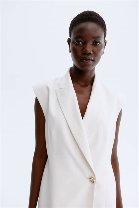Women's Light beige Double-breasted waistcoat | H&M IN