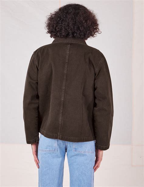 Denim Work Jacket - Espresso Brown – BIG BUD PRESS