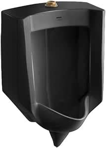 Kohler K-4972-ET-7 Stanwell Lite Urinal with Top Spud, Black Black ...