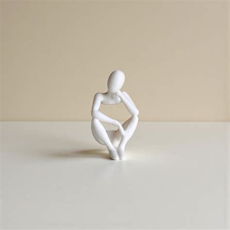 The Thinker – Minimal Abstract Sitting Sculpture – arthaliving