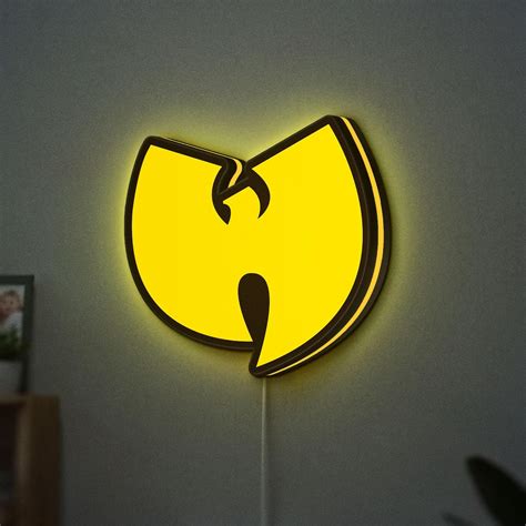 Wu Tang LED Sign, Hip Hop Crest Wall Art, Dimmable Music Room Decor ...