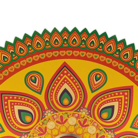 Giri - Gold Kolam Sticker | Rangoli Sticker | Kolam Stickers