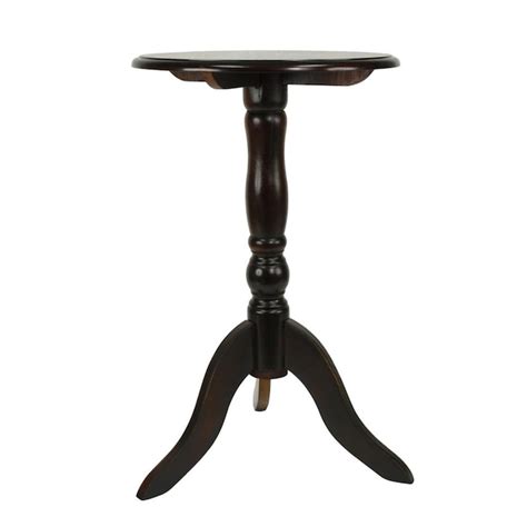 Decor Therapy Simplify 15-in W x 24-in H Aged Cherry Composite Round ...