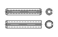 ISO 13337 Spannstifte, Federstahl 8 x 20
