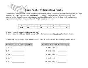 Image result for Worksheet On Binary Number System