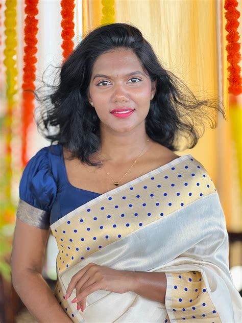 Polka Dot Tissue Weaving semi Silk Saree | HT223 – Aham Designer Boutique