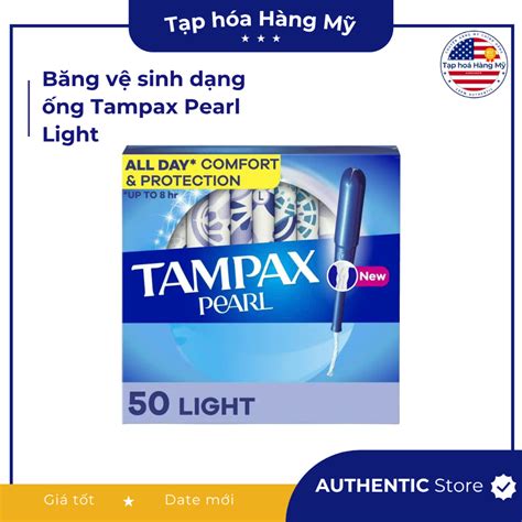 [ Hàng Mỹ ] Băng vệ sinh dạng ống Tampax Pearl Light,Tampon dạng ống ...