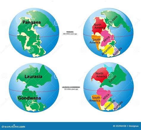 Pangea Map With Countries