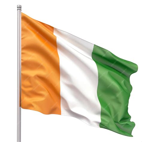 Premium Photo | Ivory Coast Orange White Green flag illustration