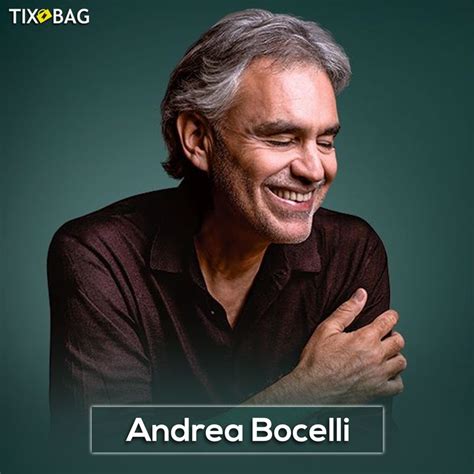 Buy Andrea Bocelli Tickets | Concert tickets, Andrea, Concert