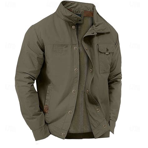 Men's Sport Coat Chore Jacket Windcheater Jacket Sports Outdoor Casual ...