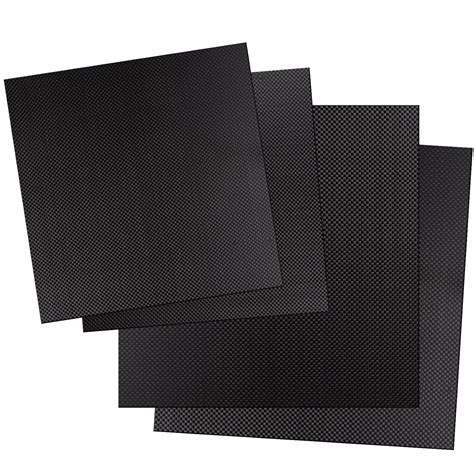 Kalolary Carbon Fiber Board Plate 240 X 240 X 0.5 MM, Carbon Fiber ...