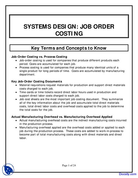 Image result for Job Order Costing System Tutorial