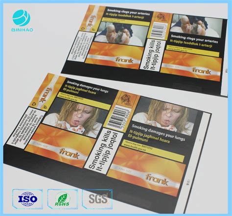 OEM Yellow Cigarette Soft Packs Box Popular in European Market ...