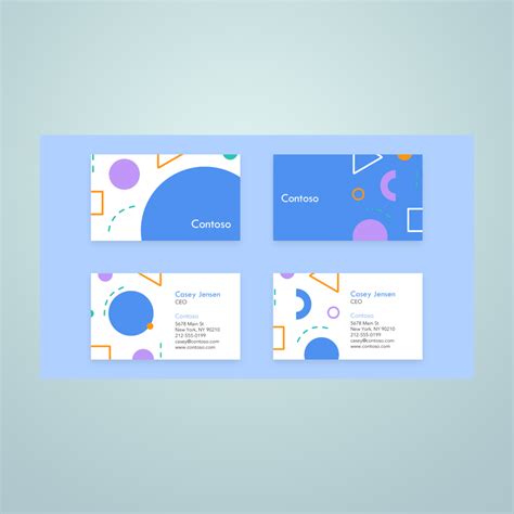 Word Doc Business Card Template 的图像结果