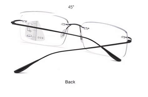 Ultralight Progressive Multifocal lenses blue light blocking rimless r ...