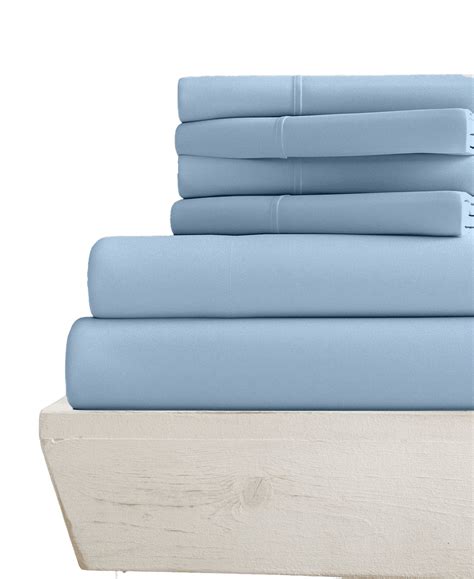 21" Extra Deep Pockets - Split King Fitted Sheets with 2 Pillowcases (4 ...