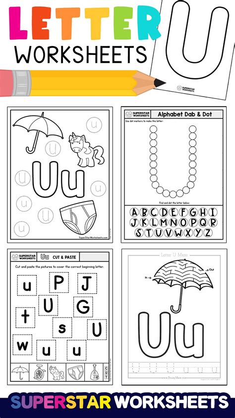 Letter U Worksheets for All Ages