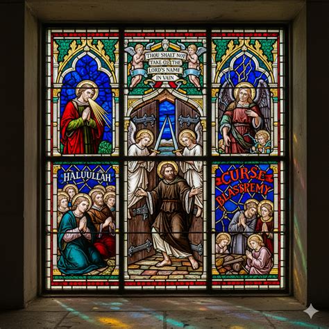 The third commandment: You shall not take the name of the Lord your God ...