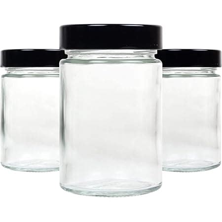 Buy urban platter Artisan Mason Glass Jar with Metal Black Lid, 314ml ...