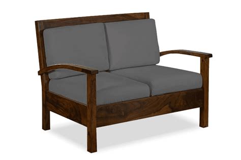 Avail the great deal at solid wood Vernor sofa two seater set online ...