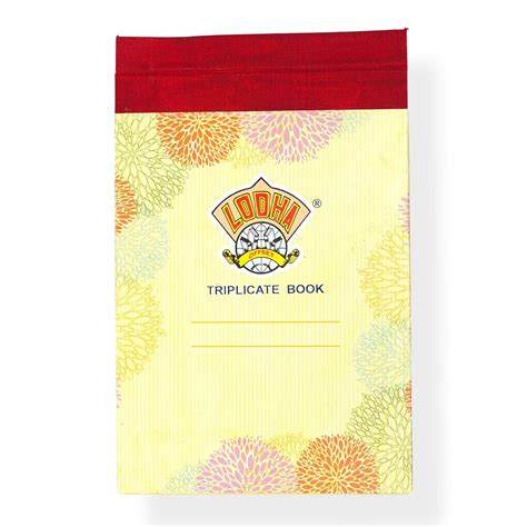 Lodha Offset Triplicate Book (Set of 10) - 7.5 x 5.5 inches, Durable ...