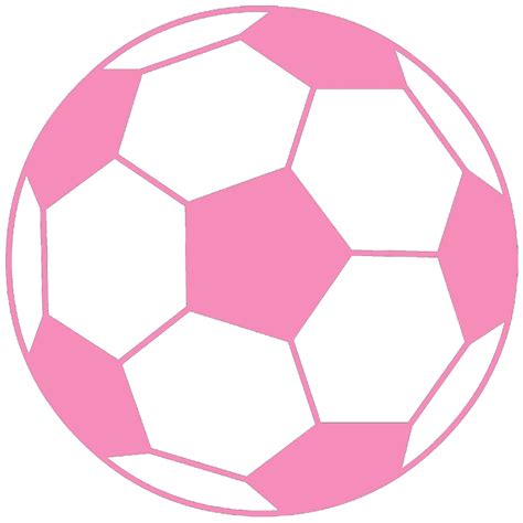 Pink Soccer Ball Clip Art