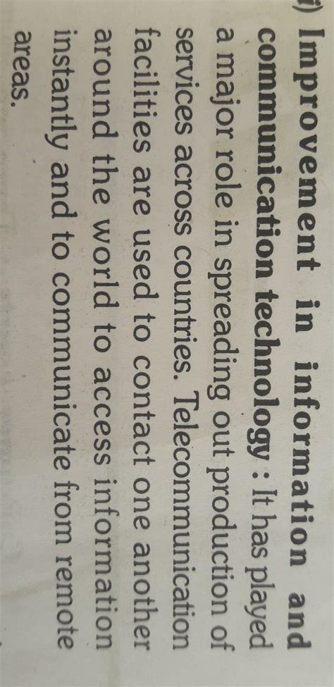 how has development in information and communication technology led to ...
