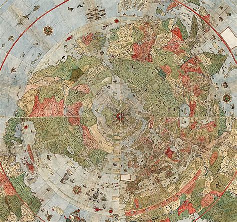 Buy Riley Creative Solutions 1587 Flat Earth Map of The World Urbano ...