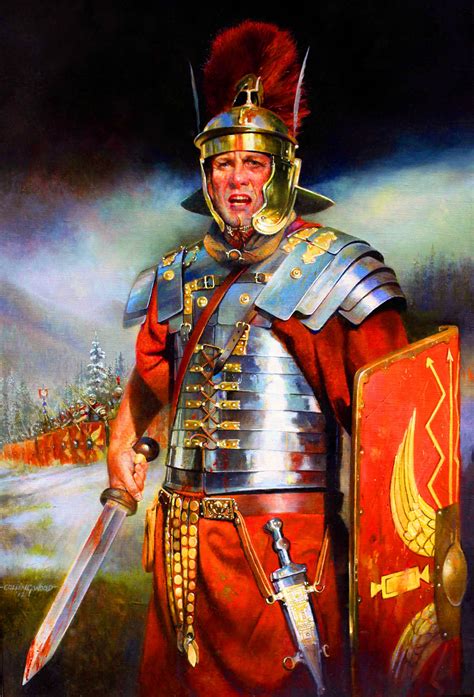 Roman legionary centurion- by Chris Collingwood | Roman centurion, Roman armor, Roman soldiers