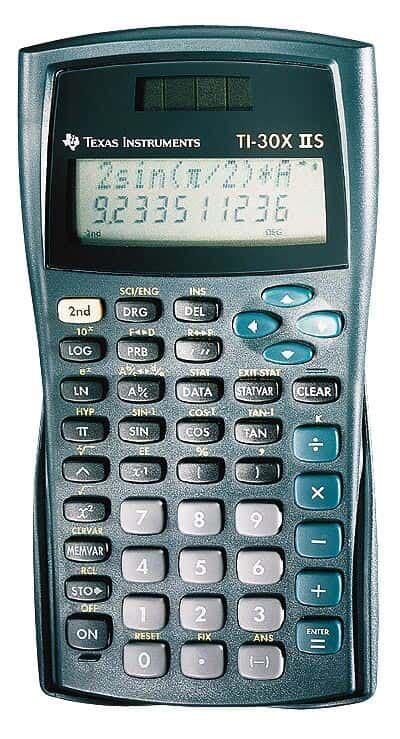 Texas Instruments TI-30X2S Two-Line Scientific Calculator from Cole ...