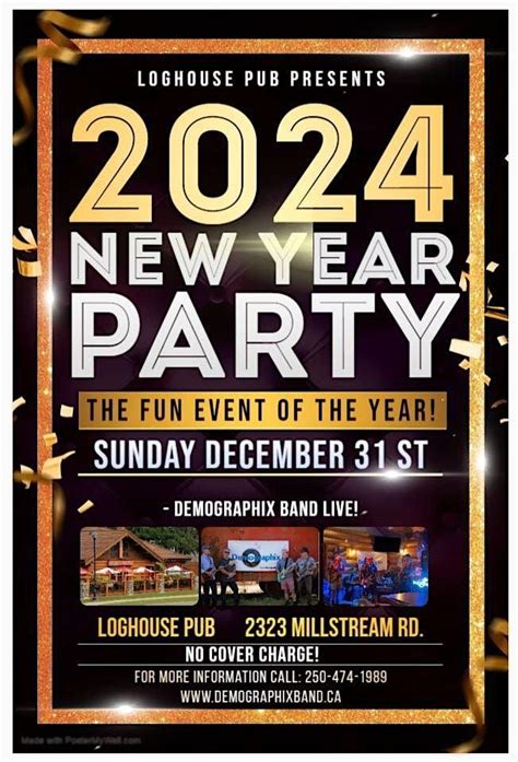 New Years 2023 2024 at The Loghouse Pub with Demographix Band, The ...