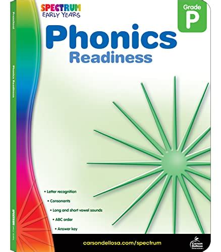 Buy Spectrum Phonics Readiness Preschool Workbooks, Phonics for ...