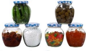 Sv Enterprise Crystal Clear Matka Shaped Glass Jar with Air Tight Leak ...