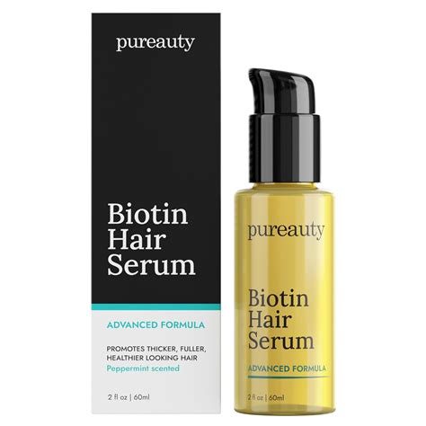 Buy Biotin Hair Growth Serum by Pureauty Naturals - Advanced Topical ...