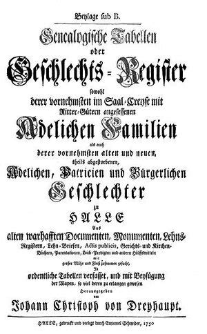 Genealogische Tabellen, oder, Geschlechts-Register sowohl derer ...