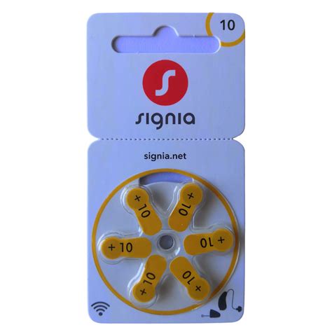Signia Siemens Size 10 Hearing Aid Battery – Premium Zinc-Air Power ...