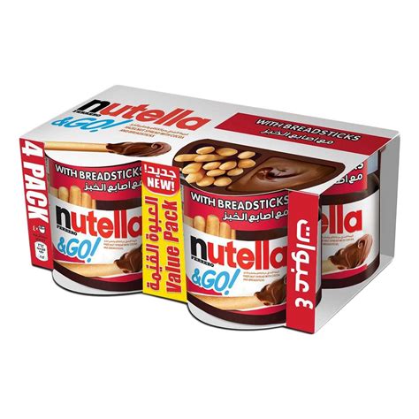 Nutella With Bread Stick & Got4 4X13g | Sharjah Co-operative Society