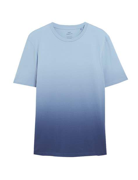 Buy Pure Cotton Ombre T-Shirt at Marks & Spencer