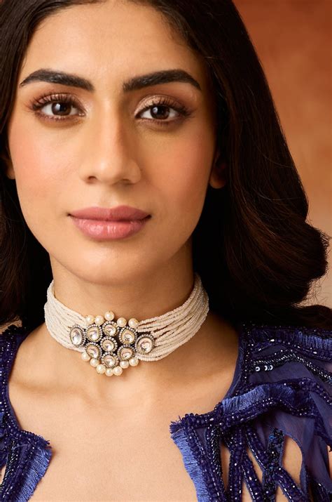Vasudha Victorian Polki Choker Necklace – Paisley Pop Shop