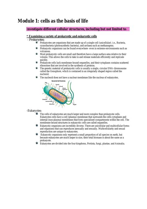 Image result for Biology Module One Recap