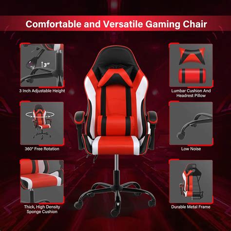 Buy YSSOA FNGAMECHAIR01 Gaming Office High Back Computer Ergonomic ...