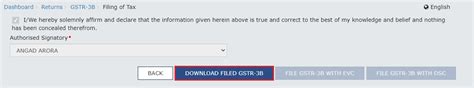 Create and Submit GSTR3B